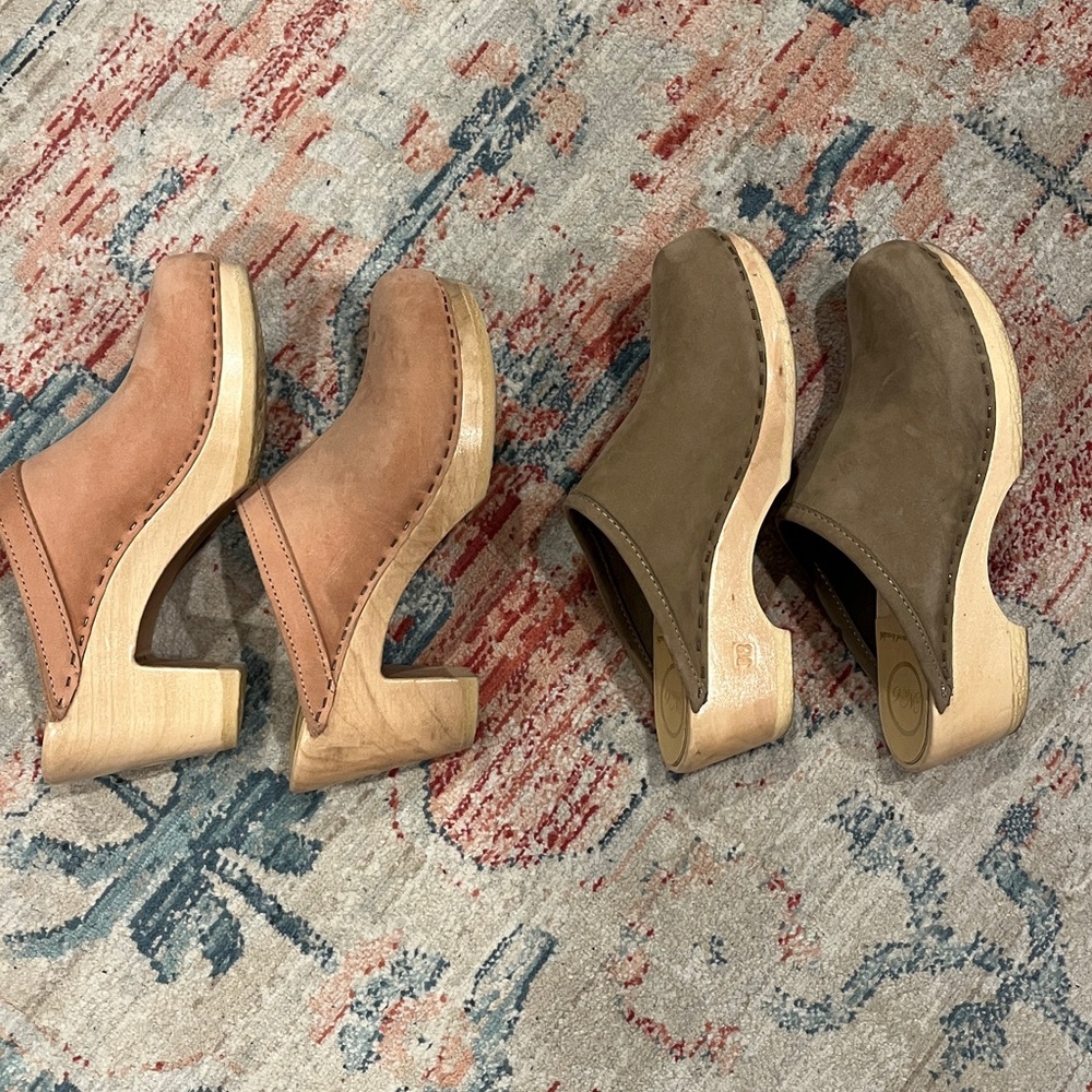 No6 clogs - mid heel and high heel size 38 - reposh lot of 2 - Picture 2 of 5